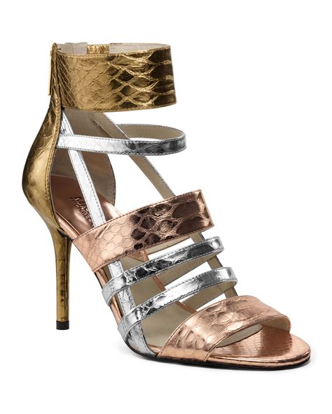 michael kors lena sandals rose gold|Michael kors gold sandals + FREE SHIPPING .